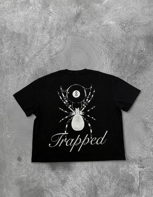 Trapped Unisex Cropped T-Shirt – Black