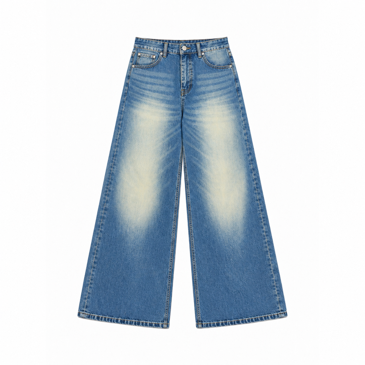 Light Blue Wide Leg Denim