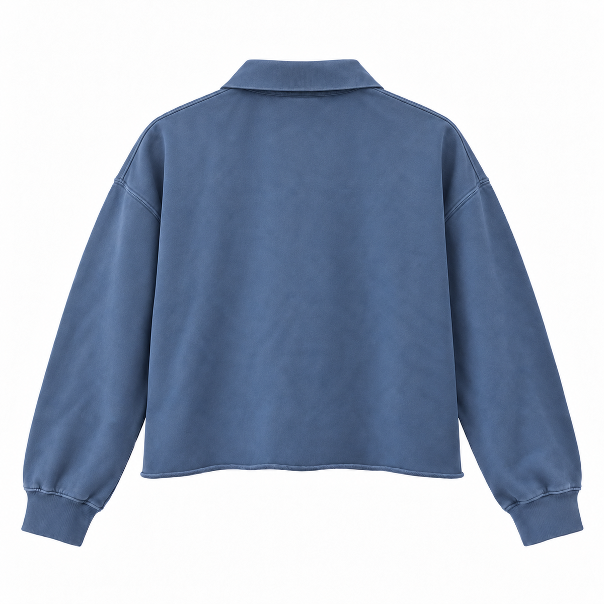 TARQ Washed Boxy Polo Sweatshirt