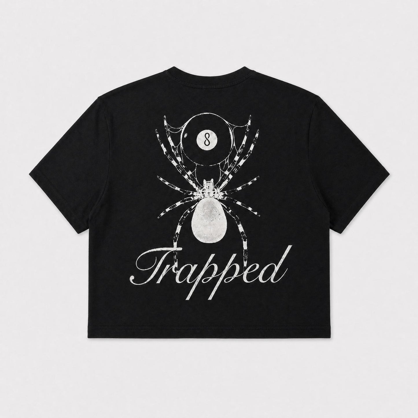Trapped Unisex Cropped T-Shirt – Black