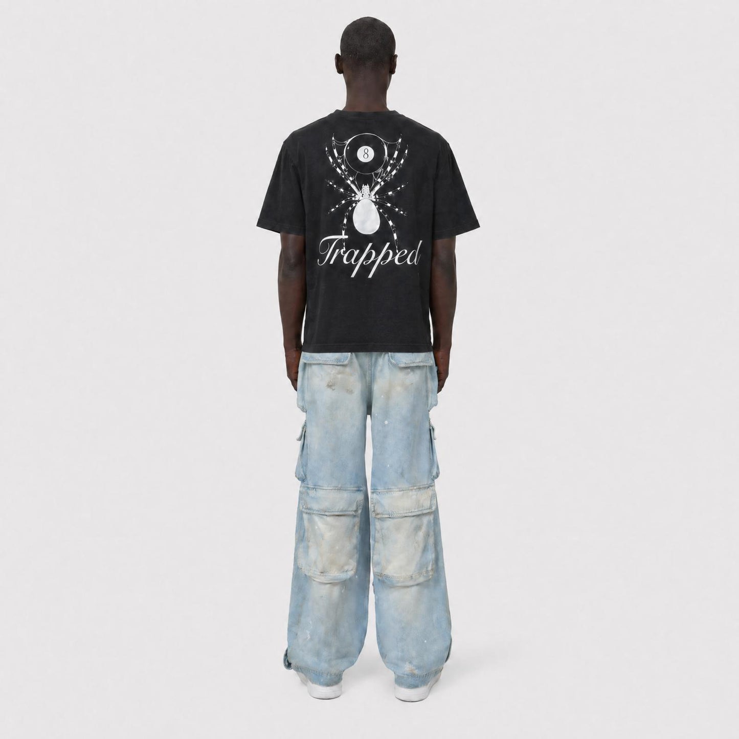 Trapped Unisex Cropped T-Shirt – Black