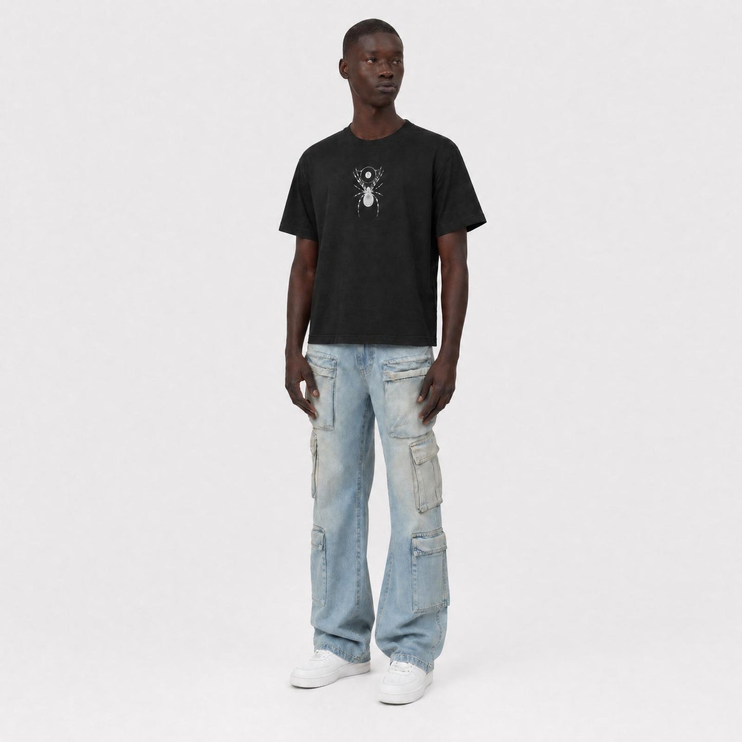Trapped Unisex Cropped T-Shirt – Black